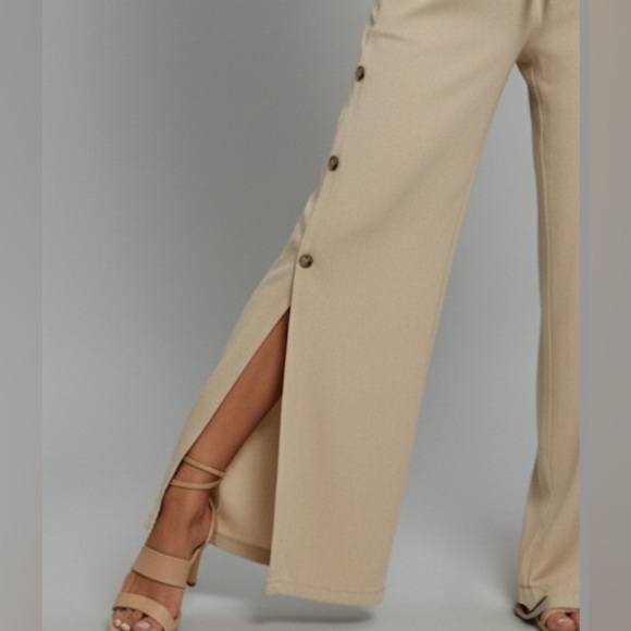 Boho Frill Trim Tube Top & Split Hem Pants - Picture 4 of 11